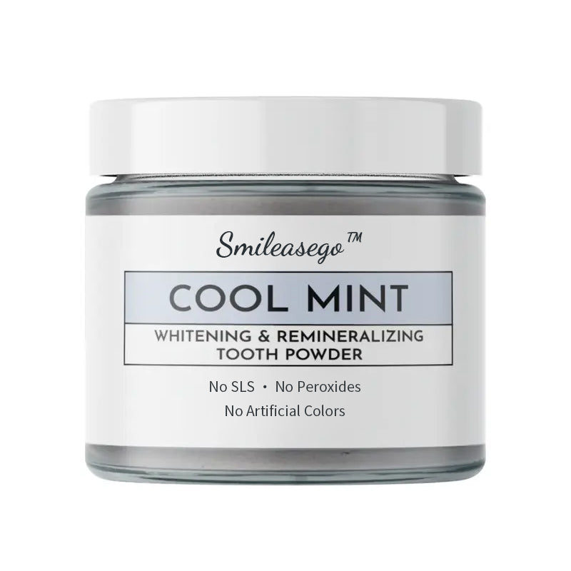 š§Smileasego⢠Whitening Remineralizing Tooth Powder, Fluoride Free, Teeth Polish & Stain Remover