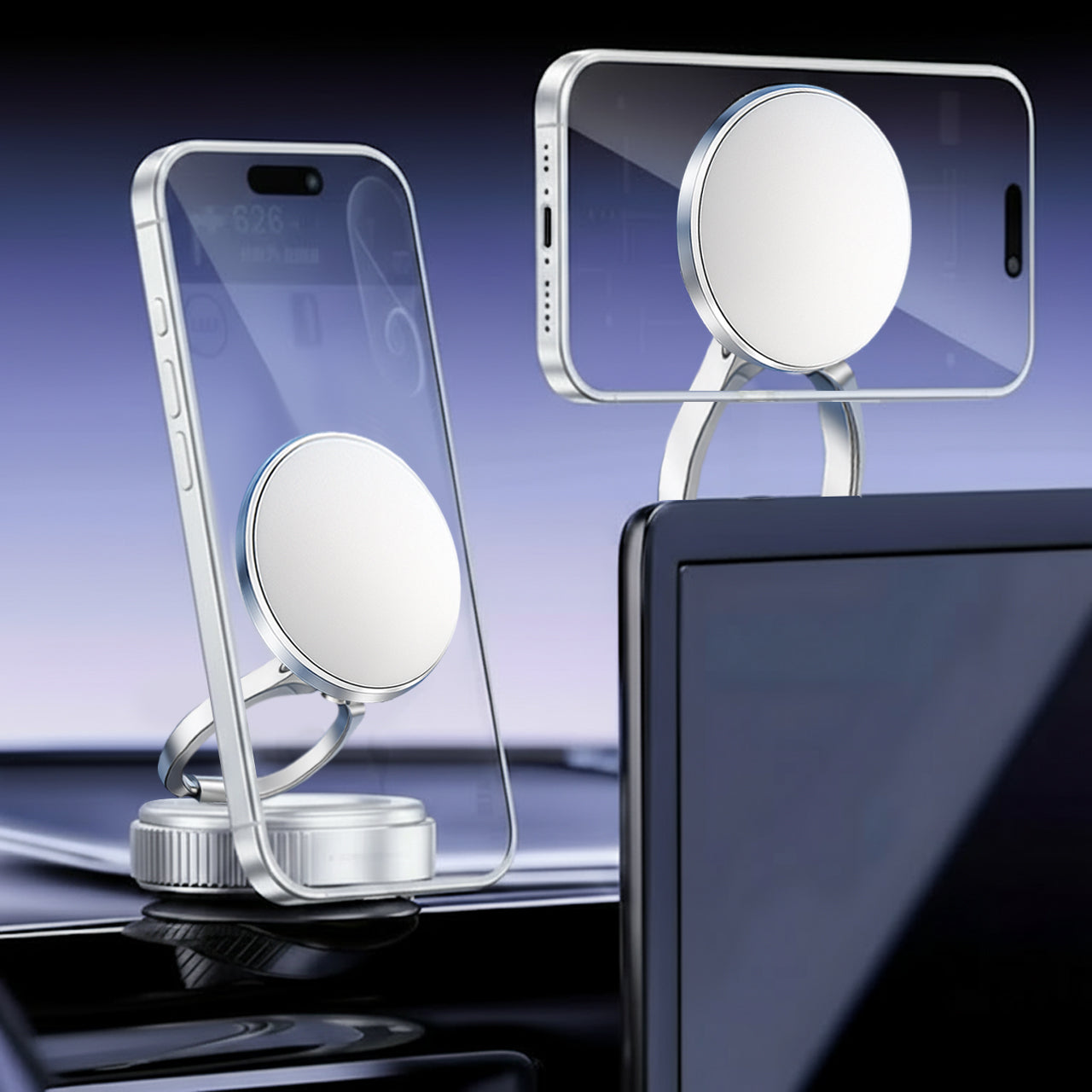 Hot Sale 60% OFFMagnetic Phone Stand, 360° Fordable and Retractable The Ultimate Viewing Companion