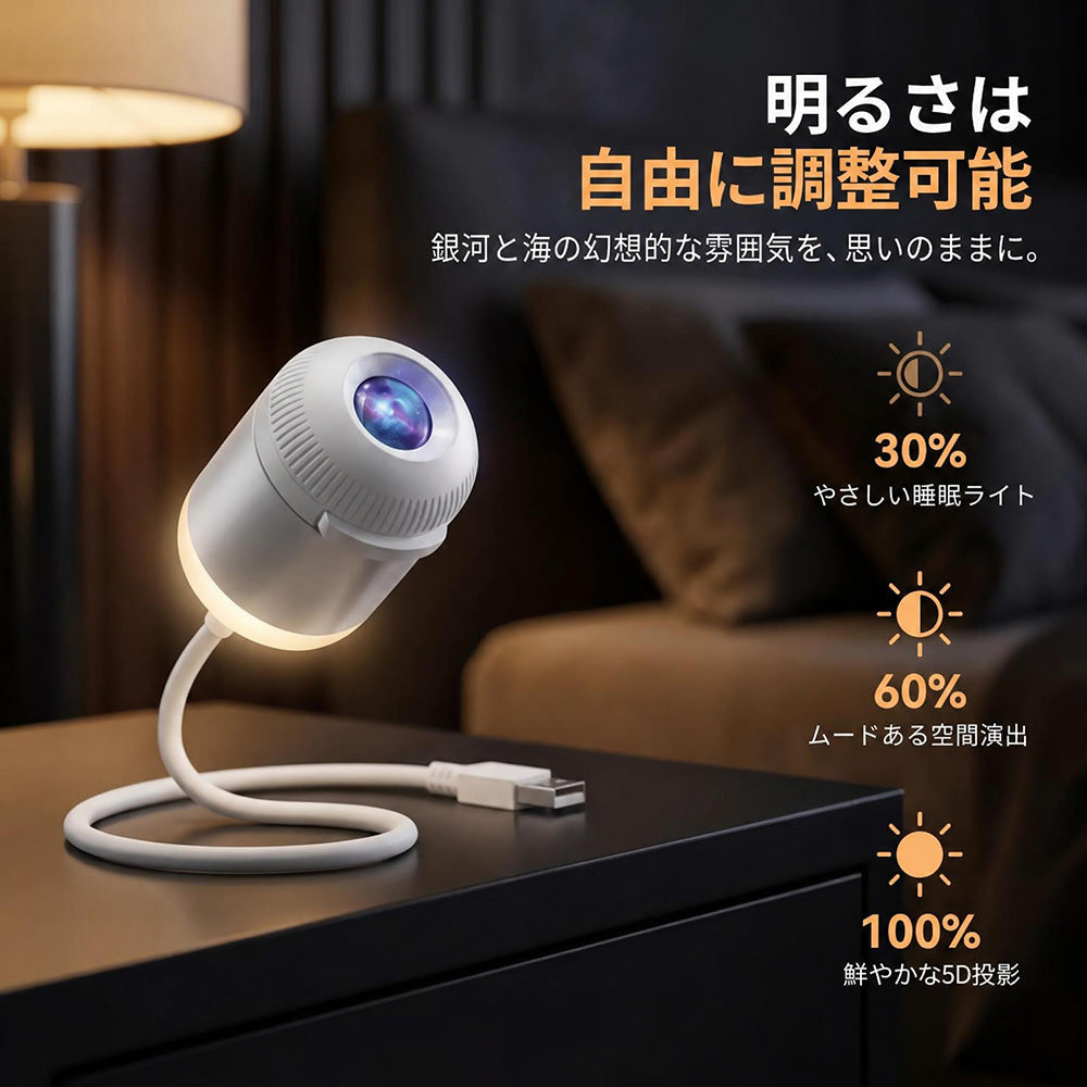 Comauo® ナイトライトプロジェクター - スマートホログラフィック星空プロジェクター