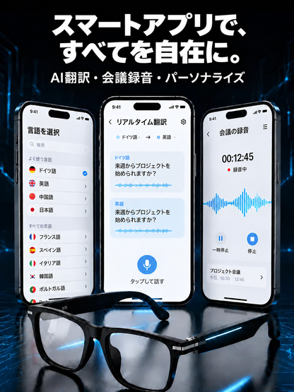 💌ズーム機能、調光レンズ、人工知能を用いたリアルタイム翻訳機能を備えたスマートグラス📌7