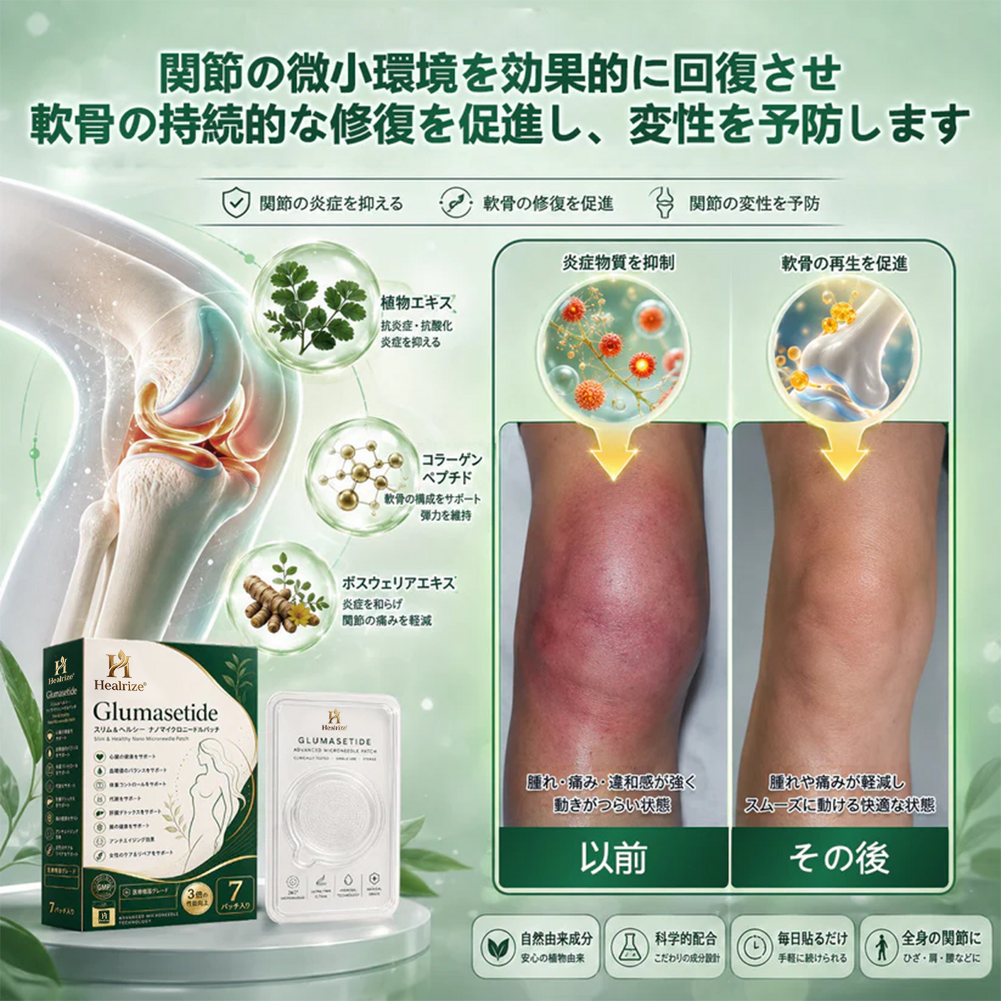 Healrize®＆NAD+ 8-in-1 ナノ強化フォーミュラ【アップグレード版】🍏🍏内臓脂肪 / 肥満 / 糖尿病 / 睡眠時無呼吸 / 関節ケア / 肌のたるみ 集中サポート